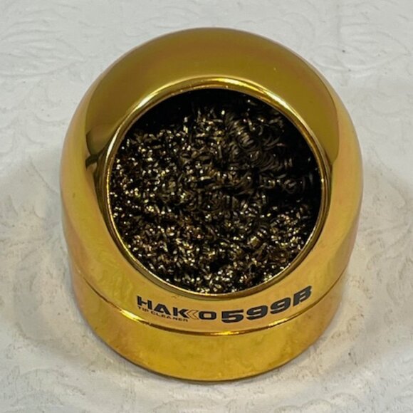 Hakko Gold 599B Soldering Wire Tip Cleaner & Holder 3" - Picture 6 of 8